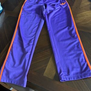 Adidas zippered track pants